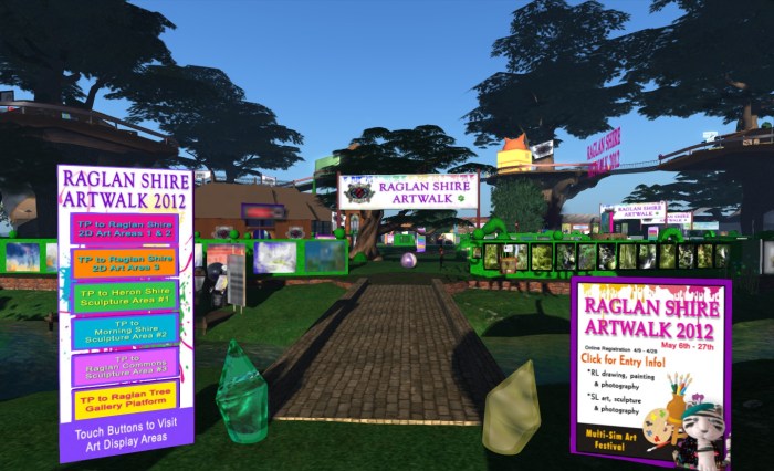 The arrival point for Artwalk 2012