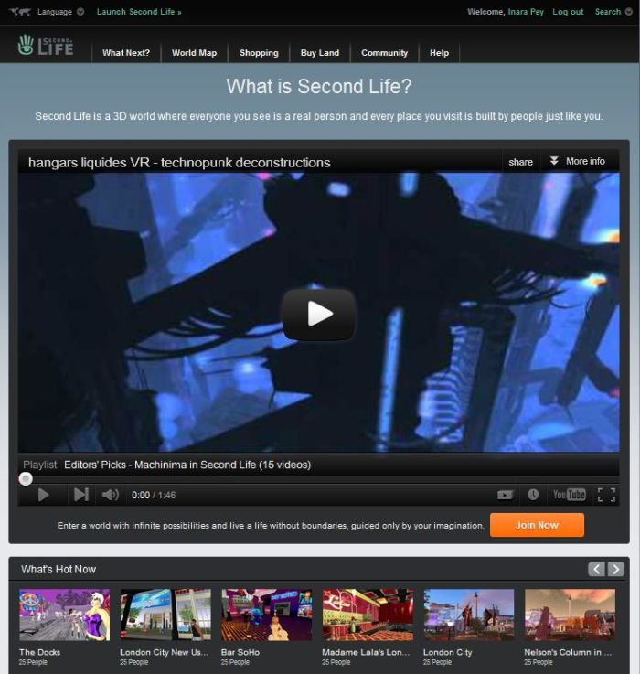 The What Is Second Life page (WhatIs page) did start to get an overhaul and include user-made videos showcasing their own builds, etc. Sadly, it never progressed beyond a "first cut" idea