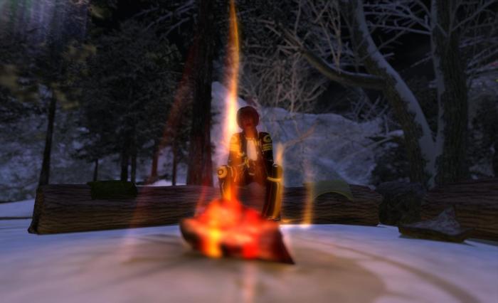 "Sometimes, if I stare into the flames long enough, it's like you're still here with me..."