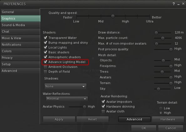 Materials processing: the option formerly known as "Lighting and Shadows" - soon to appear in a project viewer