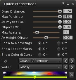 Quick Preferences: customisable version coming soon