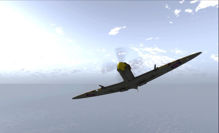 Flying in SL is something I really enjoy - region crossings and all. Erick Gregan generously presented my with a Spitfire Mark IX in 2012; it's a true joy to fly
