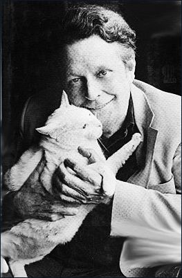 Cleveland Amory and Polar Bear the cat