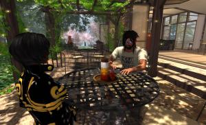 Chatting about The Drax Files at the Cheeky Tiramisu Cafe