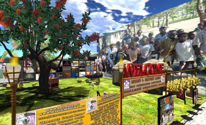 There are exhibits of all shapes and forms at SL10BCC - including those which demonstrate how SL has been able to positively impact and support real-world activities and charities throughout it 10-year history