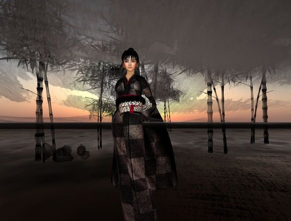 An SL fashion design: Karlin's piece does much to present the rich diveristy of the Second Life community, offering-up many examples of the creative nature of the platform as well as its power to cross the virtual / RL divide in many different ways. It's a refreshing chang from the usual media angle, which frequently relies upon sterotypical references and images at least 5 years old