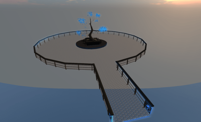 Can you fly? If not the first step at the end of the walkway might just be a bit of a big one...