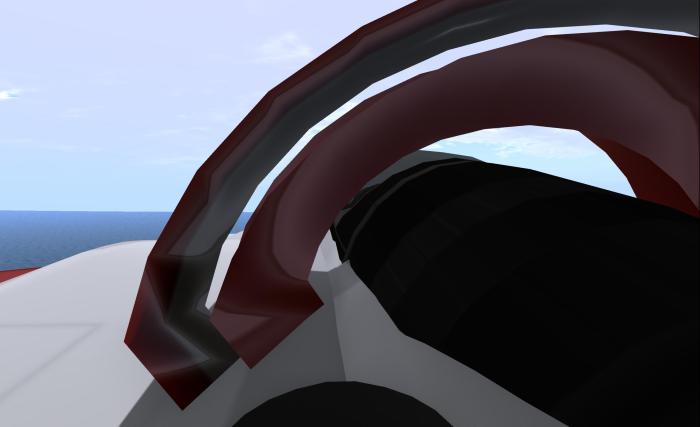 Return of the camera slew: after crossing between regions, my camera position became slewed and locked in this position. A script reset of both aircraft and HUD was required to resume flying normally.