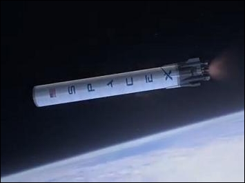 It is hoped the first stage of the Falcon 9 will splash-down in the Pacific Ocean for recovery