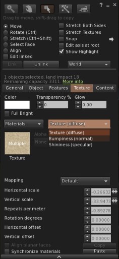 Materials support will be in the next Firestorm release