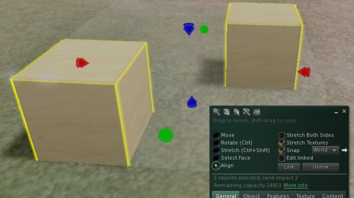 Qarl's prim alignment tool is now in Black Dragon