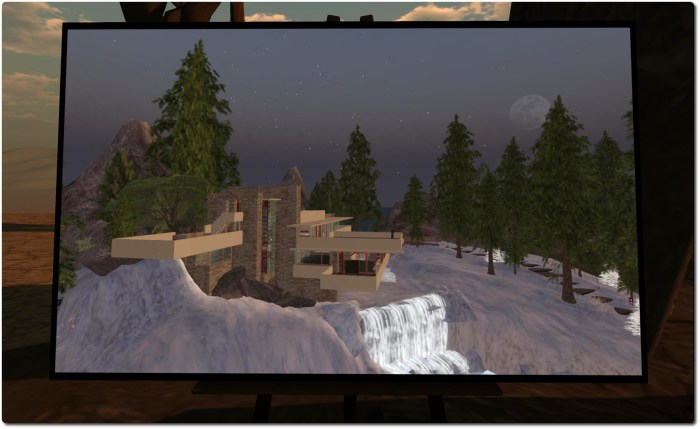 Fallingwater from the Frank Lloyd Wright Virtual Museum, 2010 - Ziki Questi, Lost Second Life