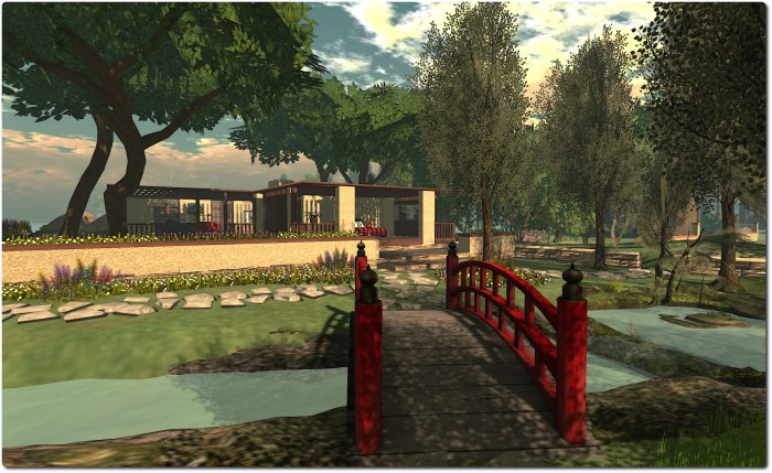 From across the bridge