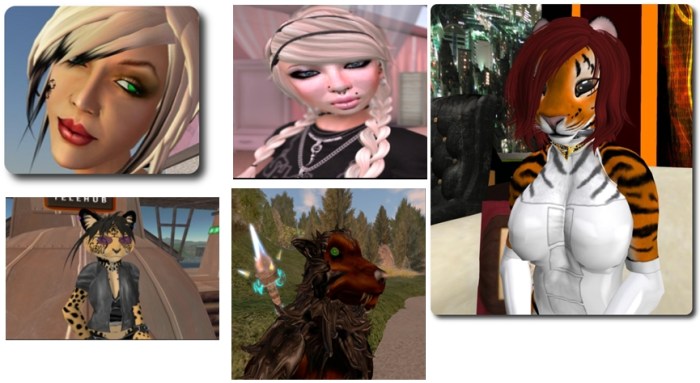 Some of the Firestorm dev team from top left): Nicky Dasmijn, Ansariel Hiller, Tonya Souther; (lower) Zi Ree, Techwolf  Lupindo