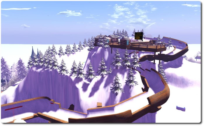 The SL Winter Games bobsleigh run.  