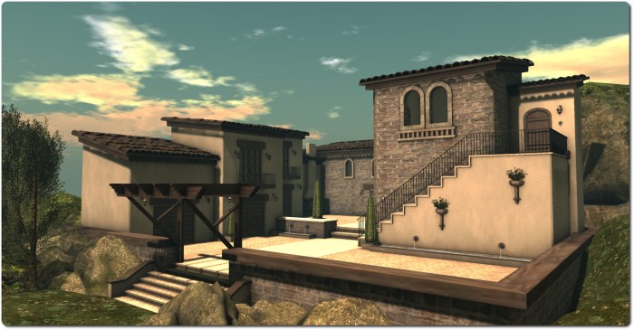 "What lady is that, which doth enrich the hand Of yonder knight?" The Capulet mansion, where Romeo first encounters Juliet. LEA14, Romeo+Juliet