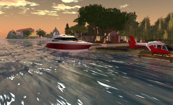 Wave effect using the Trompe Loeil "Cresting" normal water map