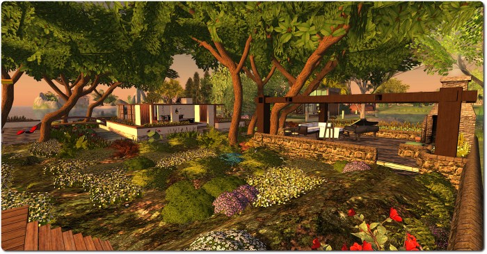 The updated house and new terrace