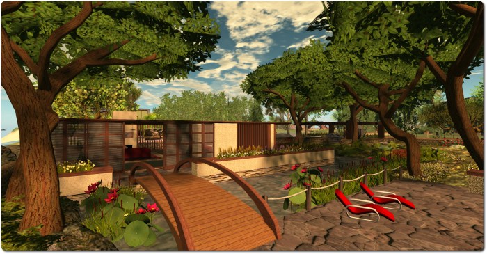 The house from the jetty terrace