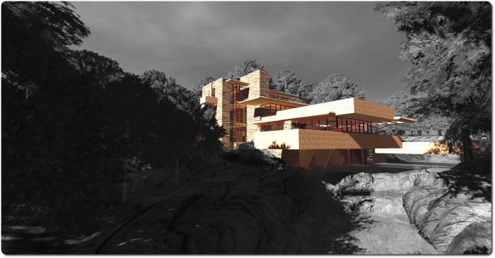 Fallingwater at Seanchai, Kitely (Image idea borrowed from Shandon Loring!)