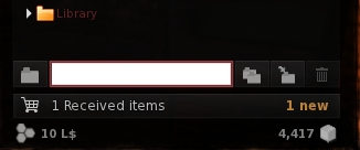 Black Dragon 2.4 sees the account balance display moved to the bottom of the Inventory floater