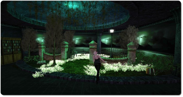 The Chamber Library and Storm dacning as she works "It helps me concentrate :)"