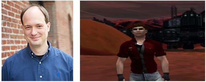 Landon McDowell, the Lab's VP of Operations and Platform Engineering and his alter-ego, Landon Linden