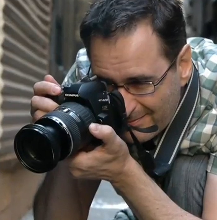 Loz Hyde at work in the physical world