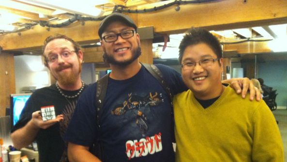 Kona, Shaman and (looking like he's fresh from the set of Star Trek sans insignia!) Caleb Linden