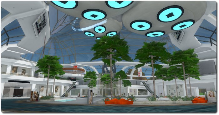 Many of the original city builds from Blue Mars are still available to explore - such as this one by Singapore Telecommunications, hoping to leverage the broader commercial promise of VWs ...