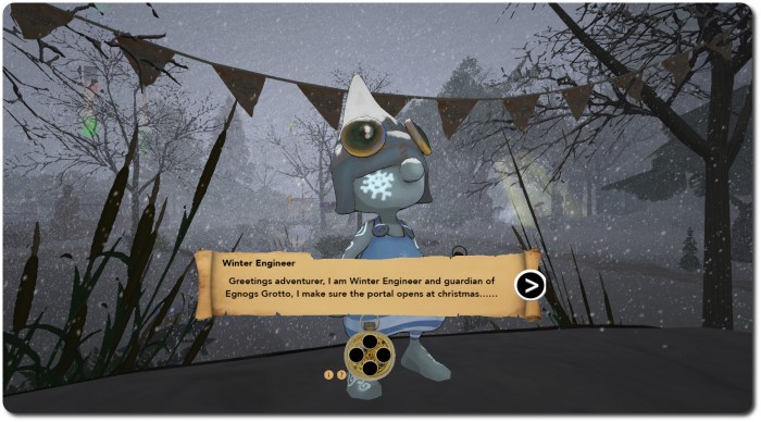 As an Experience Tools game, the quest makes use of a single scripted attachment - a HUD - to help you progress through the game and record the crystals you've found (in the watch itself)