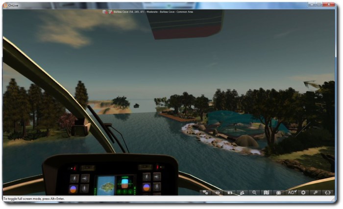 Flying in SL via Firestorm on SL Go (also obviously possible using the standard SL viewer over SL Go as well) - but generally impossible on my Asus netbook