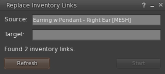 Replace inventory links allows you to easily "repair" broken clothing & accessory links