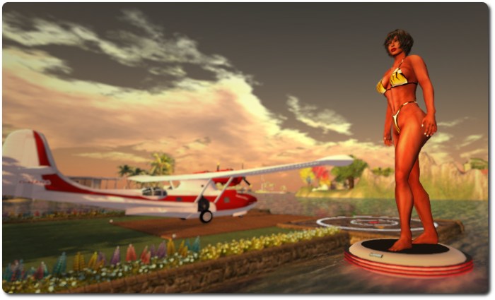 Cubey marked his return to SL with the release of the Terra Xplorer "hover disk" 