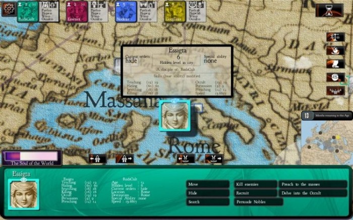 Cults and Daggers play screen (image courtesy of Chaphat LLC)