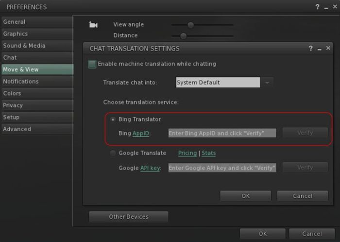 Microsoft have deprecated the existing Bing translation API / widget with the result that new translation keys will not work within the translation function in the viewer (official and those TPVs using the Lab's translate options)