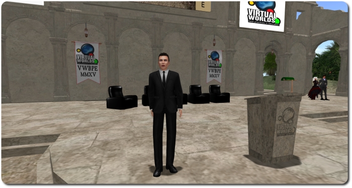 Ebbe Linden as he appeared in-world at the VWBPE 2015 conference 