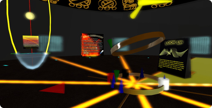 FreeWee's Laboratory v.8.0: Music, Myth, Magic, Light, Shadows, Physics - the lower floor of the Solar Observatory