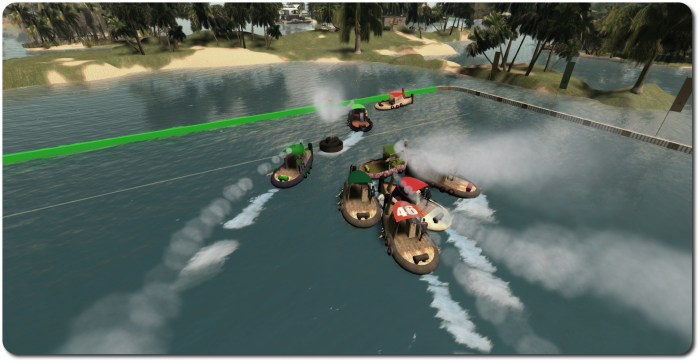 The Greens mount a strong defence on their goal line!