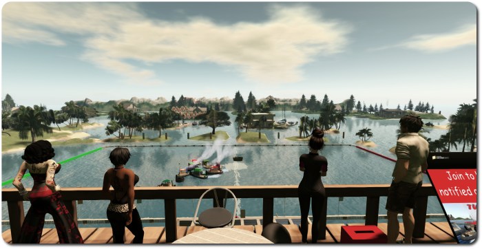 Watching a game from the spectator stand: Maya and I with Wippie and Burt