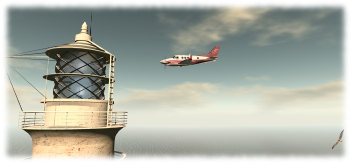 Berry asked that we choose two bloved items from our inventory. I'm cheating. As I love flying and sailing / boating in SL, I'm pointing to my boats and 'planes :D 