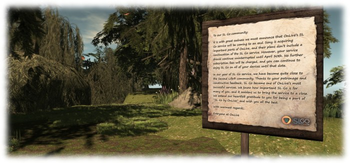 Farewell SL Go; one of OnLive's most successful services, but nevertheless one unlikely to be saved