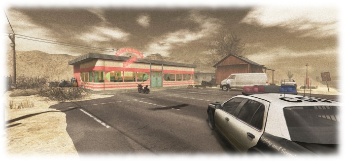 Just how safe is a place called the Last Chance Diner - that's for you to find out when you play UNIA
