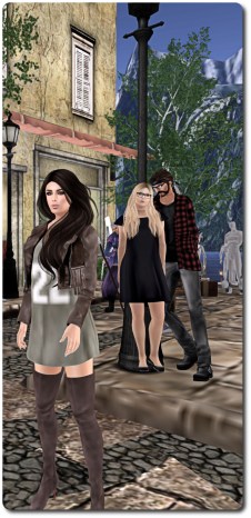 Ziki looks on while Max takes an opportunity to whisper sweet nothing to Froukje ... or something ;-) 