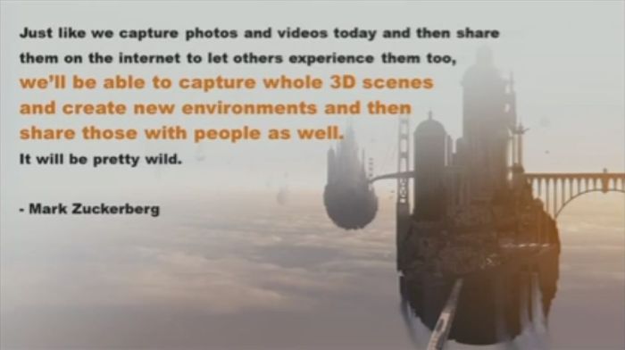 Mark Zuckerberg on VR's potential, quoted by Ebbe Altberg at SVVR