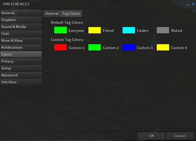 You can now set colours against the in-world tags of other avatars in Alchemy