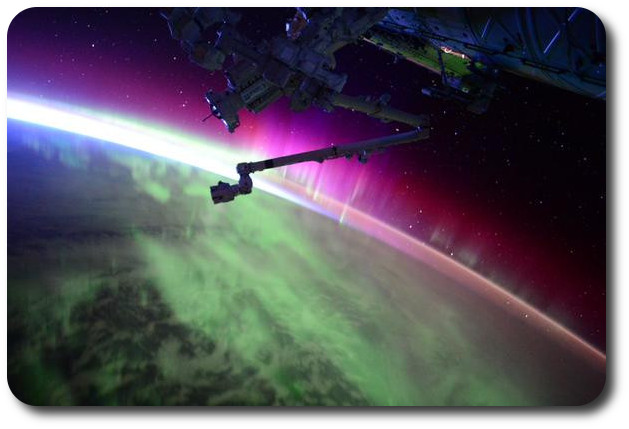 Scott Kelly, the commandr of Expedition to the International space station posted a series of images of the Aurora Borealis to his Twitter account on august 16th, including this one with the comment, :2Another pass through #Aurora. The sun is very active today, apparently."