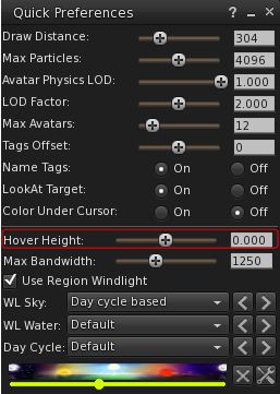 Hover Height, the Lab's replacement for the Z-offset height adjustment can now be accessed from Quick Preferences