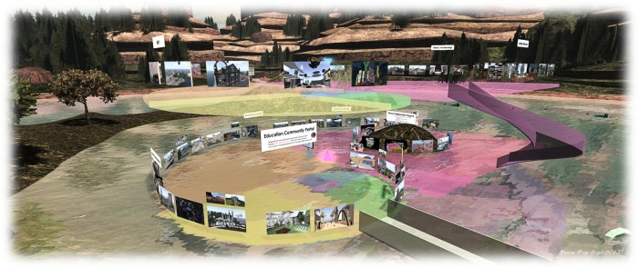 The Gateway to Thinking facility at Shamash offers a gateway to a host of sicence, education and art facilities and installations within Second Life