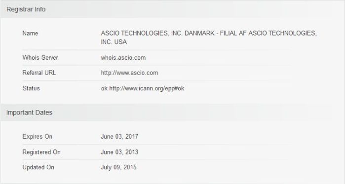 The domain createdreality.com was registered through the same servie used to register the projectsansar.com domain